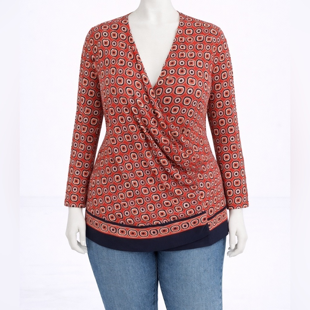 ANNE KLEIN long sleeve top Size 2XL